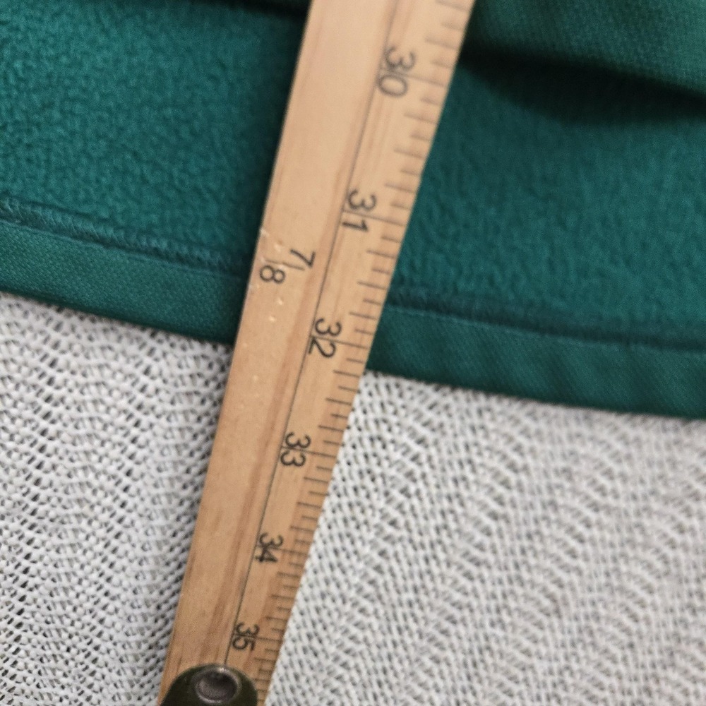 Adidas Sweatshirt Mens XL Green Gray Logo Crewneck Fleece Pullover Pocket Active - Picture 5 of 10